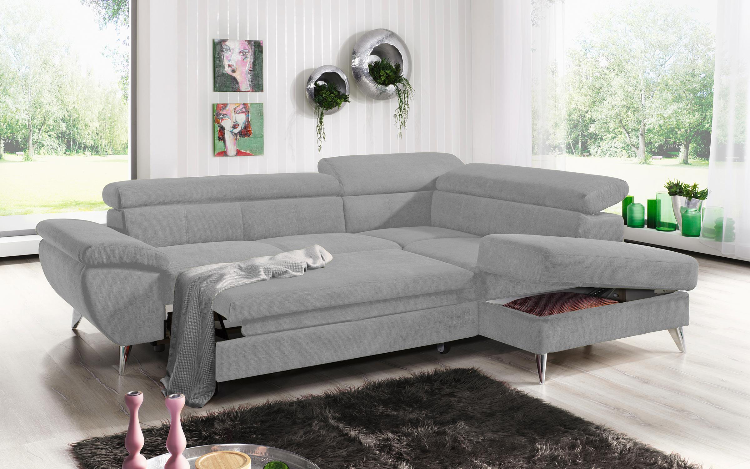 Coltar extensibil Atlantic, gri  3